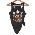 You Can't Scare Me I'm A Retired Teacher Shirt Halloween Flowy Tank, novelty gifts, funny gifts