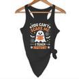 You Can't Scare Me I Teach History Retro Teacher Halloween Flowy Tank, novelty gifts, funny gifts