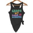 Chaos But Make It Academic Teacher Back To School Flowy Tank, novelty gifts, funny gifts Chaos But Make It Academic Teacher Back To School Flowy Tank, novelty gifts, funny gifts