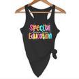 Color Special Education Squad Groovy Dream Team SPED Teacher Flowy Tank, novelty gifts, funny gifts