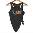 Colorful Steam Letters For Steam Program Teacher And Student Flowy Tank, novelty gifts, funny gifts