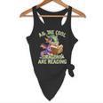 All The Cool Dragons Are Reading Dragon Teacher Flowy Tank, novelty gifts, funny gifts