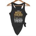 Cool Music Teacher Art For Men Women School Orchestra Coach Flowy Tank, novelty gifts, funny gifts