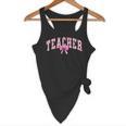 Coquette Bow Back To School First Day Teacher Flowy Tank, novelty gifts, funny gifts Coquette Bow Back To School First Day Teacher Flowy Tank, novelty gifts, funny gifts