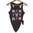 Coquette Bow Ballet Dance Teacher Coquette Women Dancing Flowy Tank, novelty gifts, funny gifts