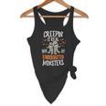 Creepin It Real Kindergarten Monsters Halloween Teacher Flowy Tank, novelty gifts, funny gifts Creepin It Real Kindergarten Monsters Halloween Teacher Flowy Tank, novelty gifts, funny gifts