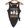 Creepin It Real With Kindergarten Monsters Halloween Teacher Flowy Tank, novelty gifts, funny gifts Creepin It Real With Kindergarten Monsters Halloween Teacher Flowy Tank, novelty gifts, funny gifts