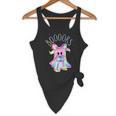 Cute Ghost Book Reading Halloween Teacher Top Girls Women Flowy Tank, novelty gifts, funny gifts