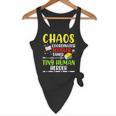 Daycare Teacher School Chaos Coordinator Toddler Tamer For Men Women Kids Flowy Tank, novelty gifts, funny gifts