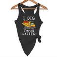 I Dig Kindergarten Student Teacher Construction First Day Flowy Tank, novelty gifts, funny gifts