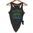 Disney This Teacher Runs On Coffee And Disney Gradient Logo Flowy Tank, novelty gifts, funny gifts