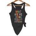 What Are We Doing Today PE Teacher Flowy Tank, novelty gifts, funny gifts What Are We Doing Today PE Teacher Flowy Tank, novelty gifts, funny gifts