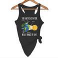 Earth Rotation Earth Day Science Teacher Kids Women Flowy Tank, novelty gifts, funny gifts