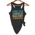 English Is Important But History Is Importanter Teacher Flowy Tank, novelty gifts, funny gifts English Is Important But History Is Importanter Teacher Flowy Tank, novelty gifts, funny gifts