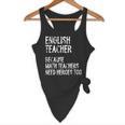 English Teacher Because Math Teachers Need Heroes Too Flowy Tank, novelty gifts, funny gifts