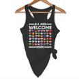 ESL Teacher All Are Welcome Here For Worlds Virtual Teachers Flowy Tank, novelty gifts, funny gifts
