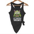 Eye Survived 100 Days Of School Monster Lover Teacher Kids Flowy Tank, novelty gifts, funny gifts