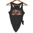 Fall In Love With Learning Autum Thanksgiving Teacher Kids Flowy Tank, novelty gifts, funny gifts
