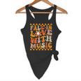 Fall In Love With Music Groovy Thanksgiving Music Teacher Men Women Girls Kids Flowy Tank, novelty gifts, funny gifts Fall In Love With Music Groovy Thanksgiving Music Teacher Men Women Girls Kids Flowy Tank, novelty gifts, funny gifts