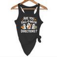 Are You Fall O Ween Directions Halloween Teacher Ghosts Flowy Tank, novelty gifts, funny gifts