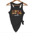 Fall Teacher Fall In Love With Math Math Thanksgiving Flowy Tank, novelty gifts, funny gifts