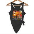 Fall Vibes Costume Teacher Thanksgiving Leopard Gnome Flowy Tank, novelty gifts, funny gifts