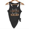 First Day Back To School Half Coffee Half Teacher Women Flowy Tank, novelty gifts, funny gifts First Day Back To School Half Coffee Half Teacher Women Flowy Tank, novelty gifts, funny gifts