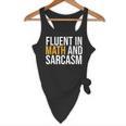 Fluent In Math And Sarcasm Teacher Flowy Tank, novelty gifts, funny gifts Fluent In Math And Sarcasm Teacher Flowy Tank, novelty gifts, funny gifts