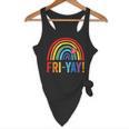 Fri-Yay Friyay Rainbow Colors Teacher Childrens Fun Designs Flowy Tank, novelty gifts, funny gifts Fri-Yay Friyay Rainbow Colors Teacher Childrens Fun Designs Flowy Tank, novelty gifts, funny gifts