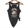 Front Office Teacher Admin Meaning School Secretary Flowy Tank, novelty gifts, funny gifts