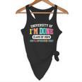 Fun University Of I'm Done Class Of 2025 Teacher Retirement Flowy Tank, novelty gifts, funny gifts