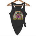 Future Teacher Rainbow Flowy Tank, novelty gifts, funny gifts
