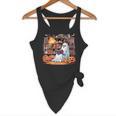 Ghost Book Reading Halloween Books Lover Teacher Flowy Tank, novelty gifts, funny gifts