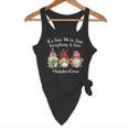 Gnome It's Fine I'm Fine Everything Is Fine Teacher Xmas Flowy Tank, novelty gifts, funny gifts Gnome It's Fine I'm Fine Everything Is Fine Teacher Xmas Flowy Tank, novelty gifts, funny gifts