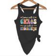 Groovy Some Call It Chaos We Call It Kindergarten Teacher Flowy Tank, novelty gifts, funny gifts