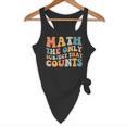 Groovy Math Is The Only Subject That Counts Math Teacher For Men Women Girls Kids Flowy Tank, novelty gifts, funny gifts