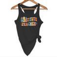 Groovy Substitute Teacher Retro Teacher Back To School Flowy Tank, novelty gifts, funny gifts Groovy Substitute Teacher Retro Teacher Back To School Flowy Tank, novelty gifts, funny gifts