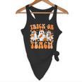 Groovy Teacher Halloween Trick Or Teach Ghost Men Women Kids Flowy Tank, novelty gifts, funny gifts