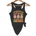 Groovy Thanksgiving With My Gnomie Women Teacher Fall Gnome Flowy Tank, novelty gifts, funny gifts Groovy Thanksgiving With My Gnomie Women Teacher Fall Gnome Flowy Tank, novelty gifts, funny gifts