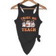 Halloween Teacher Ghosts Trick Or Teach Retro Costume Women Flowy Tank, novelty gifts, funny gifts