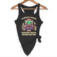 Halloween Teacher Zombie Reading Is Good For Brains Flowy Tank, novelty gifts, funny gifts Halloween Teacher Zombie Reading Is Good For Brains Flowy Tank, novelty gifts, funny gifts