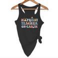 Happiest Teacher On Earth First Day Of School Back To School Flowy Tank, novelty gifts, funny gifts