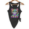 Happy Dot Day Colorful Polka Dot Cat Kitten Teachers Kids Flowy Tank, novelty gifts, funny gifts