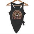 Happy Fri-Yay Friday Lovers Fun Teacher Leopard Rainbow Men Women Girls Kids Flowy Tank, novelty gifts, funny gifts
