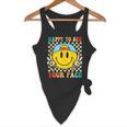 Happy To See Your Face Hippie Smile Back To School Teachers Flowy Tank, novelty gifts, funny gifts