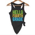 Hello Fourth Grade Shirt 4th Grade Boy Girl Student Teacher Flowy Tank, novelty gifts, funny gifts