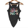 Hello Pre-K Pencil Teacher Student Tie Dye Flowy Tank, novelty gifts, funny gifts Hello Pre-K Pencil Teacher Student Tie Dye Flowy Tank, novelty gifts, funny gifts