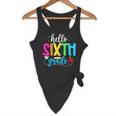 Hello Sixth Grade Cute Back To School 6th Grade Teacher Kids Flowy Tank, novelty gifts, funny gifts
