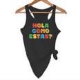 Hola Como Estas Spanish Teacher Fiesta Party Banners Flowy Tank, novelty gifts, funny gifts