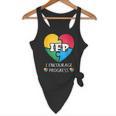 IEP I Encourage Progress Special Education School Teacher Flowy Tank, novelty gifts, funny gifts
